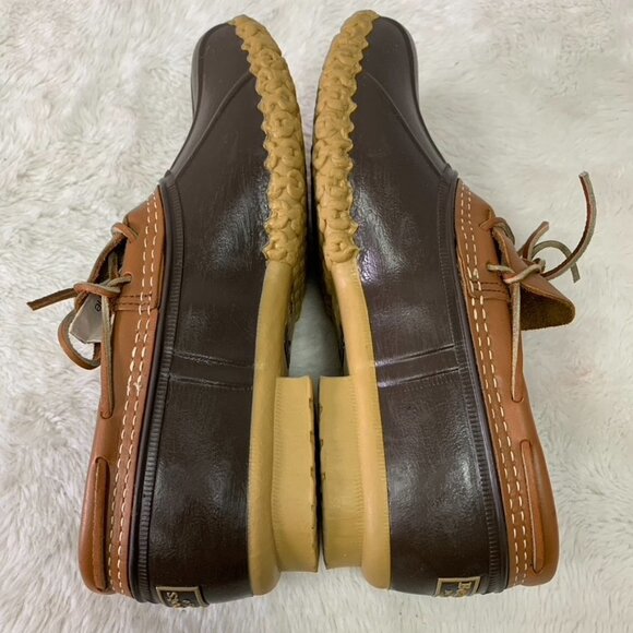 Bean Boots by L.L. Bean Mens 175061 Rubber Moccasins Waterproof Size 8 - Picture 9 of 14